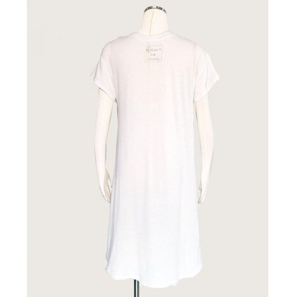 Free People White High-Low Tunic Tee - Picture 6 of 8